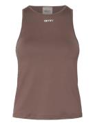 Soft Basic Singlet Sport Women Sport Clothing Sports Tops & T-shirts Sport Tank Tops Brown Aim´n