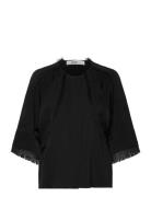 Zelie - Matte Crepe Tops Blouses Short-sleeved Black Day Birger Et Mikkelsen