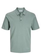 Jjeemil Knit Relaxed Polo Ss Sn Tops Polos Short-sleeved Green Jack & J S