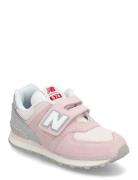 New Balance 574 Kids Hook & Loop Sport Sneakers Low-top Sneakers Pink New Balance