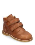 Shoes - Flat - With Velcro Shoes Pre-walkers - Beginner Shoes  Brown ANGULUS