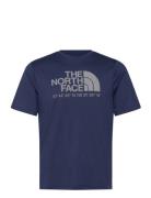 M 24/7 S/S Tee Logo Graphic Reg Sport Men Men Sports Clothes Sport Tops Sport T-Skjorte Navy The North Face