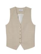 Dubail Outerwear/Jacket Blazers Sleeveless Blazers Cream Maison Labiche Paris