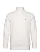 Reg Shield Half Zip Sweat Tops Sweatshirts & Hoodies Sweatshirts White GANT