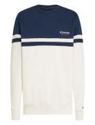 Monotype Colourblock Sweatshirt Tops Sweatshirts & Hoodies Sweatshirts Navy Tommy Hilfiger