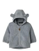 Nbnmeeko Jacket Solid Outerwear Fleece Outerwear Fleece Jackets Grey Name It