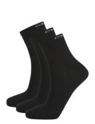 Alcudia Viscose  Quarter Run Socks 3-Pack Sport Women Sport Clothing Sport Socks Black Endurance