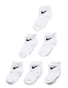 6Q-6Pk Quarter Sock Sport Socks & Tights Socks White Nike