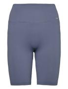 Ribbed Seamless Biker Shorts Bottoms Running-training Tights Blue Aim´n