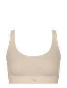 Sloggi Ever Ease Top Lingerie Bras & Tops Soft Bras Tank Top Bras Beige Sloggi