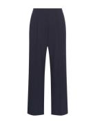 Mschcally Chana Hw Pants Bottoms Trousers Straight Leg Navy MSCH Copenhagen