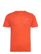 Ua Launch Camo Shortsleeve Sport Men Men Sports Clothes Sport Tops Sport T-Skjorte Orange Under Armour