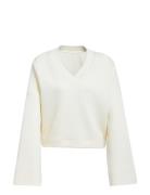 V-Sweatshirt Sport Sport Clothing Sport Sweatshirts & Hoodies Sport Sweatshirts Cream Adidas Originals