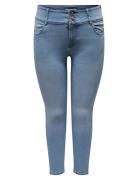 Caranna Hw Skinny Ank Dnm Ana Noos Bottoms Jeans Skinny Blue ONLY Carmakoma