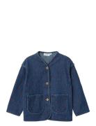 Nmfliva Ls Dnm Jacket 2001-Es Lil Outerwear Jackets & Coats Denim & Corduroy Navy Lil'Atelier