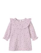Nbfdet Ls Dress Dresses & Skirts Dresses Baby Dresses Long-sleeved Baby Dresses Purple Name It