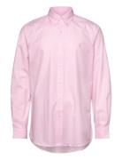 Custom Fit Gingham Stretch Poplin Shirt Tops Shirts Casual Pink Polo Ralph Lauren