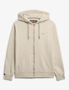 Essential Logo Zip Hoodie Hb Tops Sweatshirts & Hoodies Hoodies Cream Superdry