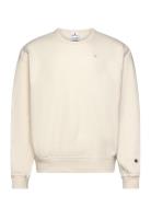 Crewneck Sweatshirt Tops Sweatshirts & Hoodies Sweatshirts Cream Champion