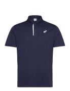 Court Polo Sport Men Sport Clothing Sport Tops Sport Polos Sport Short-sleeved Polos Navy Asics