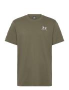 Ua Icon Hwt Tee Taping Sport Men Men Sports Clothes Sport Tops Sport T-Skjorte Khaki Green Under Armour