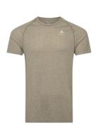 Odlo Essential Seamless T-Shirt Crew Neck S/S Sport T-Kortærmet Skjorte Khaki Green Odlo