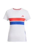 Adizero R T W Sport Sport Clothing Sports Tops & T-shirts Sport T-Skjorte White Adidas Performance