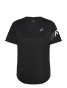 Asics Icon Ss Top Sport Women Sport Clothing Sports Tops & T-shirts Sport T-Skjorte Black Asics