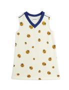 Ladybugs Aop Sweatdress Dresses & Skirts Dresses Casual Dresses Sleeveless Casual Dresses Cream Mini Rodini