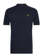 Linen Blend Knitted T-Shirt Tops T-Kortærmet Skjorte Navy Lyle & Scott