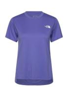 W Flex S/S Tee Reg Sport Sport Clothing Sports Tops & T-shirts Sport T-Skjorte Purple The North Face