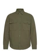 Dyed Canvas Skyler Shirt Tops Overshirts Green Mads Nørgaard