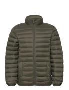 Quilted Jacket Foret Jakke Khaki Green Mango