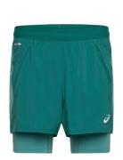 Road 2N1 5In Short Sport Sport Clothing Sport Shorts Sport Training Shorts Green Asics