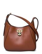 Leather Small Tanner Shoulder Bag Bags Small Shoulder Bags-crossbody Bags Brown Lauren Ralph Lauren