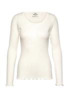 Pointella Troja Tee Ls Tops T-shirts & Tops Long-sleeved Cream Mads Nørgaard