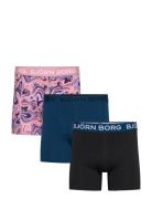 Cotton Stretch Boxer 3P Boxershorts Multi/patterned Björn Borg