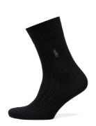Ribbed Trouser Socks Underwear Socks Regular Socks Black Polo Ralph Lauren