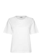 T Shirt Erica Basic Cotton Tops T-shirts & Tops Short-sleeved White Lindex