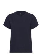 W Wave Tee Sport Women Sport Clothing Sports Tops & T-shirts Sport T-Skjorte Navy Sail Racing