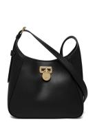 Leather Small Tanner Shoulder Bag Bags Small Shoulder Bags-crossbody Bags Black Lauren Ralph Lauren