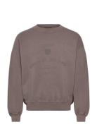 Citizen Printed Crewneck Designers Sweatshirts & Hoodies Sweatshirts Grey HAN Kjøbenhavn