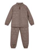 Thermal Set Soft, Solid Outerwear Thermo Outerwear Thermo Sets Brown En Fant