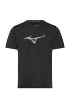 Core Rb Tee Sport Men Sports Clothes Sport Tops Sport T-Skjorte Black Mizuno