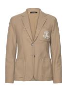 Bullion Jacquard Blazer Blazers Single Breasted Blazers Beige Lauren Ralph Lauren