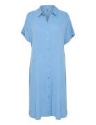 Cuelina Kaftan Dress Knælang Kjole Blue Culture