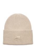 Mschkara Logo Beanie Accessories Headwear Beanies Beige MSCH Copenhagen