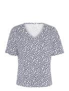 Curliapw Ts Tops T-shirts & Tops Short-sleeved Multi/patterned Part Two