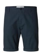 Slhslim-Luton Flex Shorts Noos Bottoms Shorts Chinos Shorts Navy Selected Homme