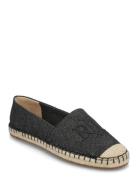 Cameryn Cross-Dyed Canvas Espadrille Espadrillos Flade Sandal Black Lauren Ralph Lauren